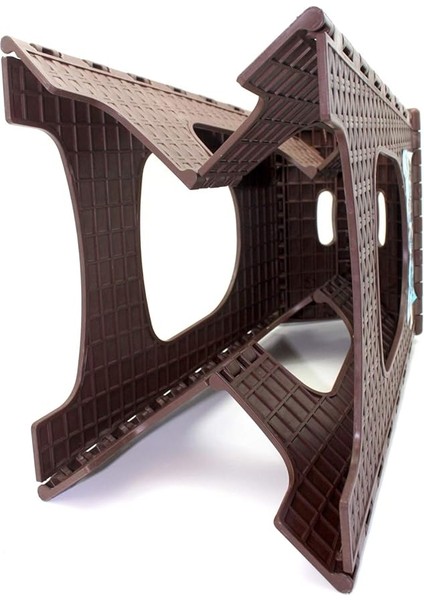 Büyük Boy Koyu Kahverengi Katlanabilir Plastik Tabure Oturak modelleri