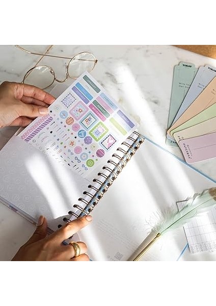 Spiralli Süresiz Renkli Planlayıcı Ajanda Motivasyon Sayfalı Galaksi fırsatları