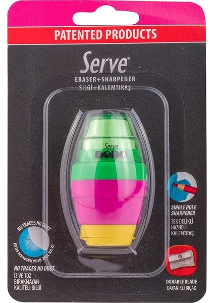 Bobo Silgili Kalemtras Sari Pembe Yeşil Bls