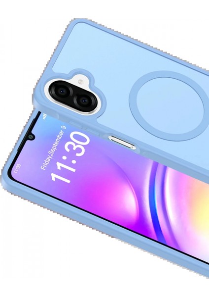 Samsung Galaxy A07 Jota Magsafe Kapak - Açık Mavi modelleri