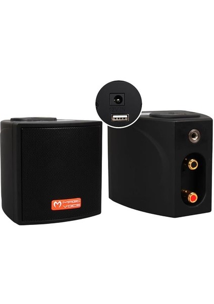 Mv-18 30 Watt Hat Trafolu Usb'li Sütun Hoparlör (2'li Takım)
