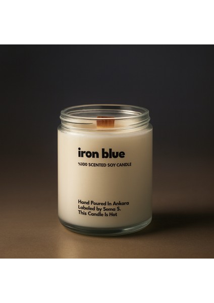 : Iron Blue : Cam Kavanozda Kokulu %100 Soya Mum (Bergamot, Limon, Çam, Okaliptus) fiyatları