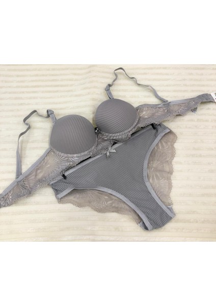 Kadın Dolgulu B Cup Balenli Telli Sütyen Takımı fiyatları