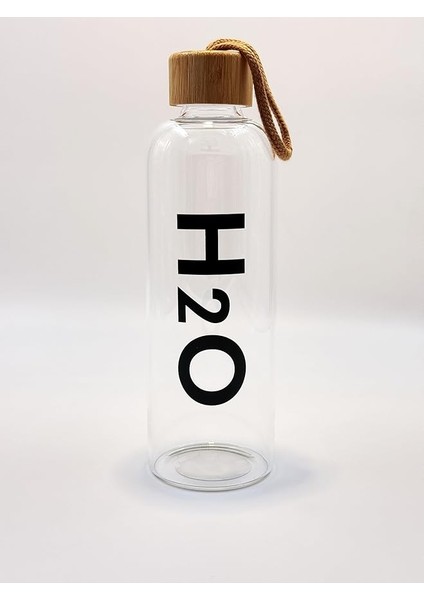 Home Detox Bambu Kapaklı Cam Matara 1000 ml –,ısıya Dayanıklı, Borosilikat Cam, Doğal, Çevre Dostu, Sağlıklı Su Şişesi,buzdolabı Suluk Suluğu (Klasik)