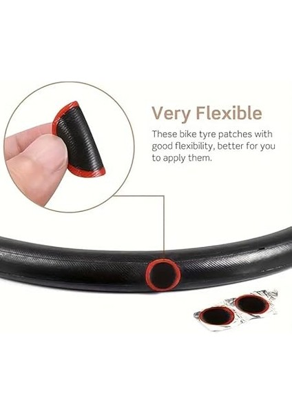 25'li Bisiklet Yama Kiti Bisiklet Lastik Tamir Seti Soğuk Yama indirimleri
