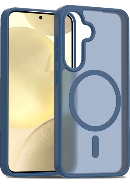 Samsung Galaxy S24 Jota Magsafe Kapak - Lacivert modelleri