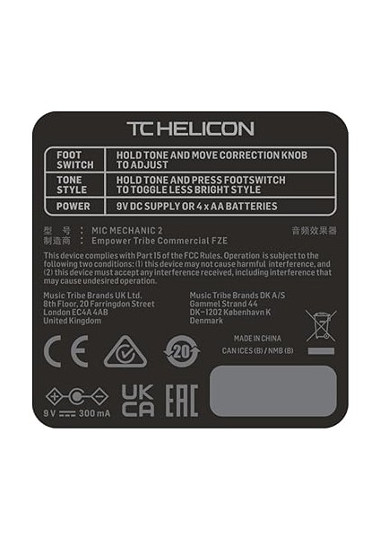 Helicon Mic Mechanic 2 - Vokal Güçlendirici/düzeltici Pedal indirimleri