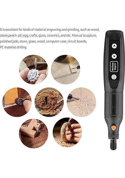 5 Hız Ayarlı Mini Elektrikli Öğütücü Alet Seti USB Şarjlı Taşlama Makinesi 2000MAH El Döner Li-Ion Pilli Yeşim Oymacılığı Için Ahşap indirimleri
