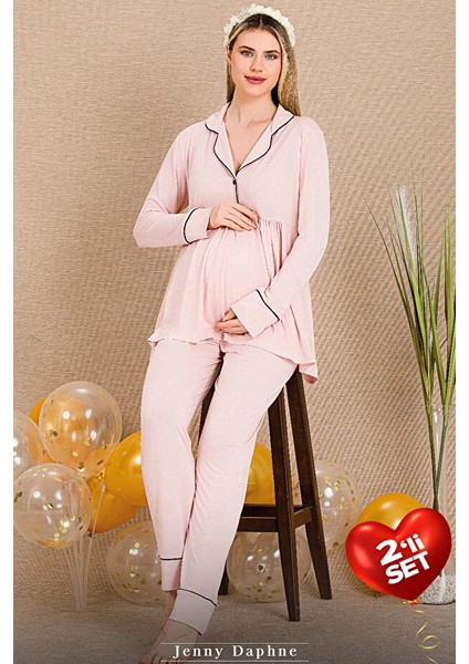 Lady Lingerie 2li Dantelli Hamile Pijama Takımı fırsatları