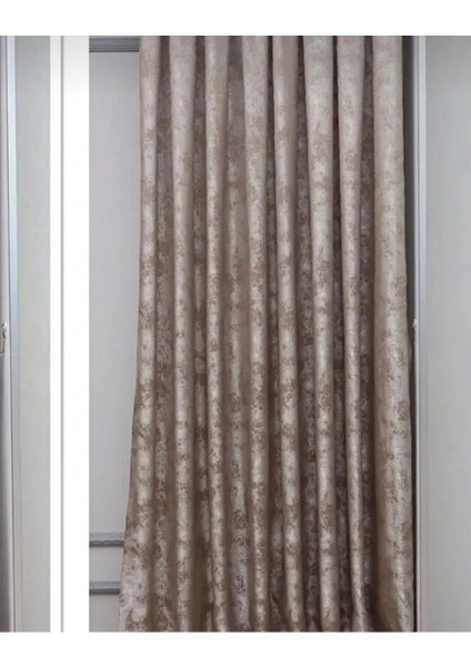 Sütlü Kahve Istanbul Fon, Desen Yeni Sezon 1 / 3 Sık Pileli Özel Koleksiyon ( Tek Kanat) Tül, Perde, modelleri