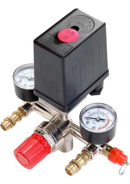 125 Psı 12 Bar Küçük Hava Kompresörü Basınç Şalteri Kontrol Ayarlanabilir Regülatörü Vana Enstrüman