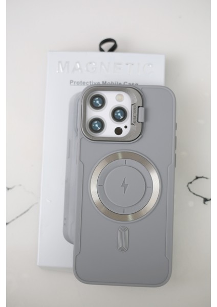 IPHONE 11 Gri Mat Silikon Standlı Özel Kutulu Telefon Kılıfı Rahat Kullanım fırsatları