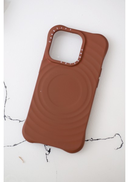 IPHONE 13 Mat Silikon Taba Rengi Telefon Kılıfı