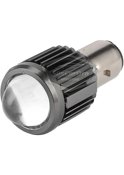 Aksesuar Otomobil Araç Motosiklet Mercekli Far Ampulü LED Far Çift Renk Sarı-Beyaz Csp LED Lamba Delici Yayıcı S2 Uzun Kısa 1 Adet BA20D H6 modelleri