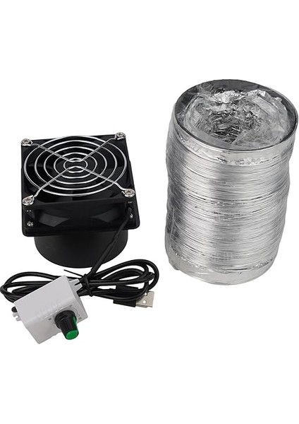 Banyo Aspiratörü USB Kanalı Egzoz Fanı - Ayarlanabilir Hız - Atölye, Mutfak, Banyo Için Duman Emici Fan Borusu Kanalı Egzoz Fanı (Fan Artı 3 M Boru) indirimleri