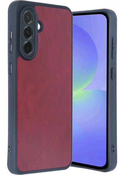 Samsung Galaxy A15 4g Kılıf Aras Deri Kapak - Bordo