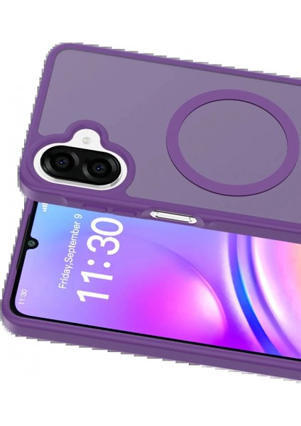 Samsung Galaxy A07 Jota Magsafe Kapak - Derin Mor modelleri