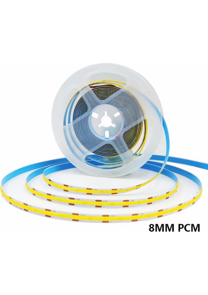 12V Cob Şerit LED 8mm 320 Ledli Esnek Mor Cob LED IP20 (5 Metre)