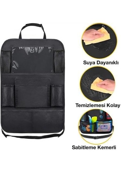 Oxford Kumaş 8 Bölmeli Araç Koltuk Arkası Organizer Araç Telefon Tablet Eşya Tutucu Düzenleyici fiyatları