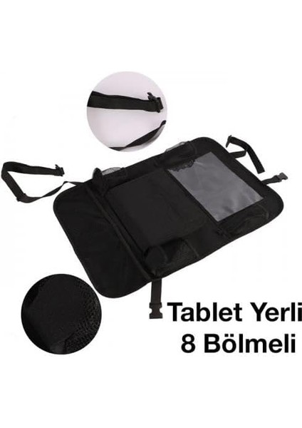 Oxford Kumaş 8 Bölmeli Araç Koltuk Arkası Organizer Araç Telefon Tablet Eşya Tutucu Düzenleyici modelleri