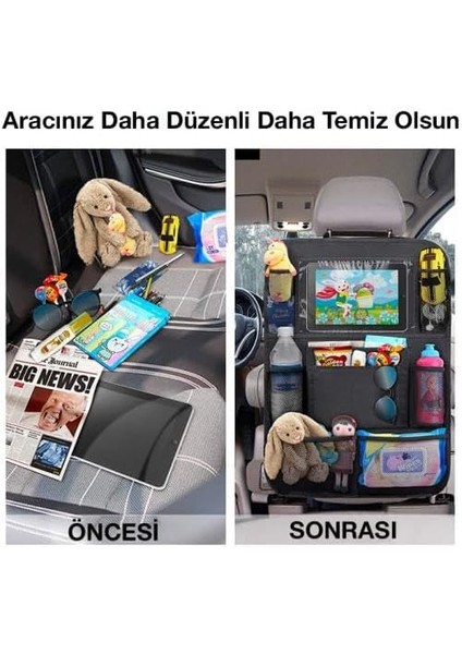 Oxford Kumaş 8 Bölmeli Araç Koltuk Arkası Organizer Araç Telefon Tablet Eşya Tutucu Düzenleyici indirimleri