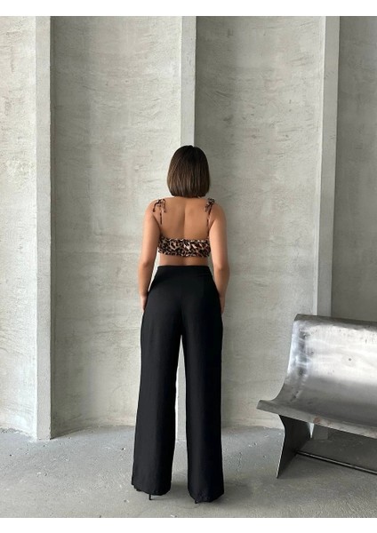 Pileli Keten Pantolon S255046 modelleri