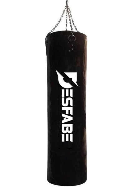 Boxing Star 120X32 cm Zincirli Boks Kum Torbası Siyah