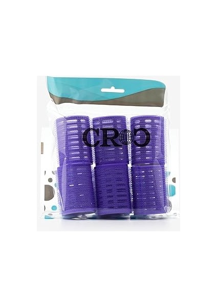 1215 Büyük Boy Bigudi 6lı (Cırtlı - Yapışkanlı Bigudi) Mor Çap: 4.5cm modelleri