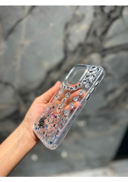 IPHONE 15 Promax Taşlı Beyaz Telefon Kılıfı fiyatları