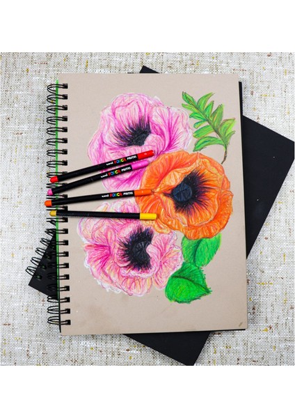 Uni-Ball Posca Pastel Boya Kalemi Elma Yeşili KPA-100