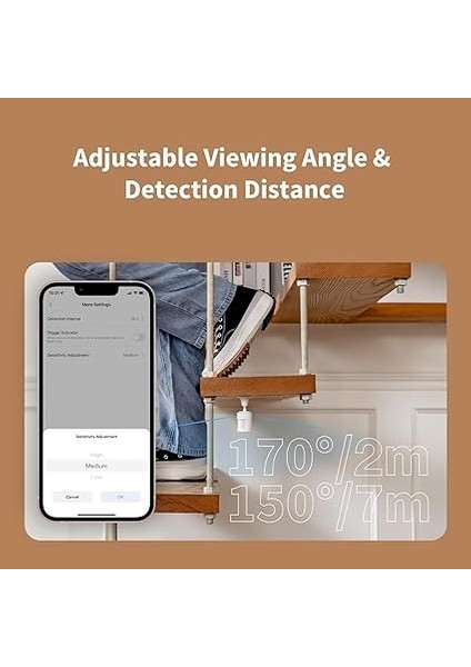 Hareket Sensörü P1, Aqara-Hub Gerekli, 5 Yıl Pil Ömrü, Ayarlanabilir Algılama Süresi Sınırı, Uyarı Sistemi ve Otomasyonlar Için, Homekit, Alexa, Ifttt ile Uyumlu modelleri