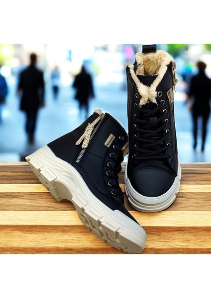 Tüylü Ipli Fermuarlı Kaymaz Taban Ortopedik Kız Çocuk Spor Model Bot modelleri