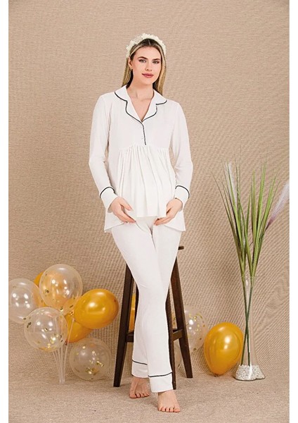 Lady Lingerie 2li Dantelli Hamile Pijama Takımı fiyatları