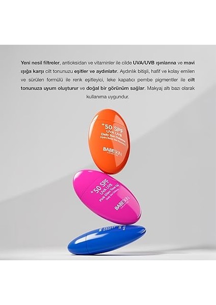 Ton Eşitleyici, Aydınlatıcı,leke Karşıtı, Yüz Güneş Kremi, Pink Glam Tone Up, +50 Spf, 50ML, Tüm Ciltler indirimleri