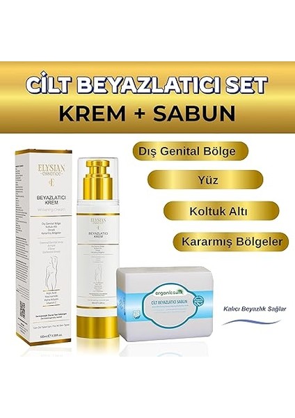 Essence Cilt Beyazlatıcı Krem + Cilt Beyazlatıcı Sabun Seti - Kararma Giderici, Genital Bölge, Koltuk Altı fiyatları