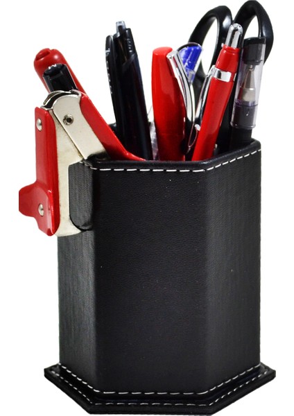 Mimaks DK-127 Suni Deri Masa Üstü Kalemlik