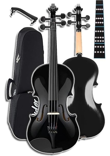 HGA34BK-TYS Siyah 3/4 Keman Seti 10-13 Yaş Çocuk Kemanı (Yastık Reçine Çanta Tel Susturucu Yay) modelleri