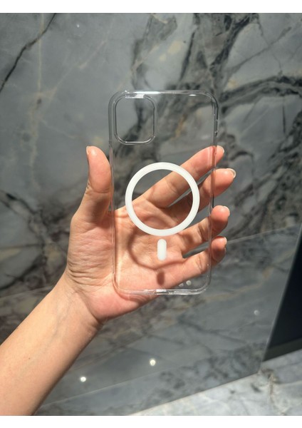 IPHONE 15 Şeffaf Magsafe Telefon Kılıfı