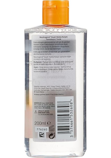 Visibly Clear Siyah Nokta Karşıtı Tonik 200 ml fiyatları