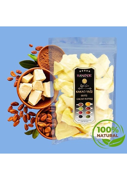 Bitkisel Yenilebilir Saf Katı Kakao Yağı 100 gr indirimleri