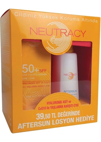 Güneş Koruyucu Set Tüm Ciltler Için - Güneş Losyonu SPF50+ 150 ml - Aftersun Losyon 150 ml