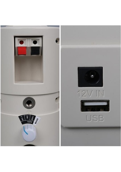 Mv-16 7.5 cm 30 Watt Komütatörlü Hat Trafolu Beyaz Sütun Hoparlör (2'li Takım) fırsatları