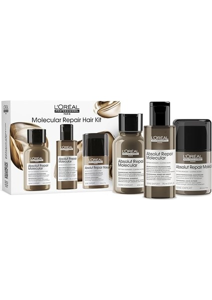 Professionnel Paris Serie Expert Absolut Repair Molecular Mini Trio Kit, Saç Bakım Seti