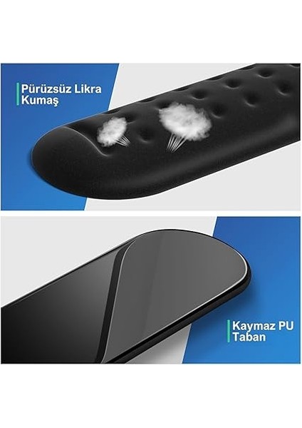 Gaming Klavye ve Mouse Bilek Destek Seti, Ergopad, Kaymaz Tabanlı, Nefes Alan Kumaş, Ağrı Önleyici (Klavye ve Fare Bilek Desteği) indirimleri