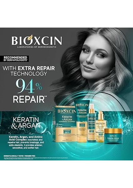 Keratin &amp; Argan Onarıcı Şampuan 300 ml - Yıpranmış ve Hasar Görmüş Saçlar fiyatları