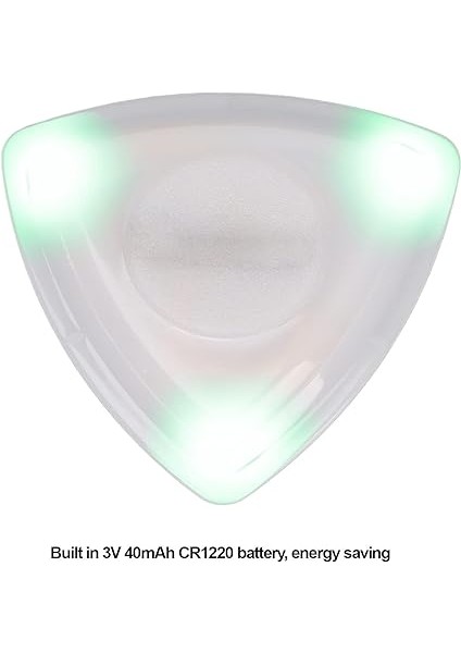 Pilli Akozon LED Gitar Penaları - Gelişmiş Çalma Deneyimi Için Işıklı Gitar Penaları - Gece Şarkıları ve Performans Için (Green) fırsatları