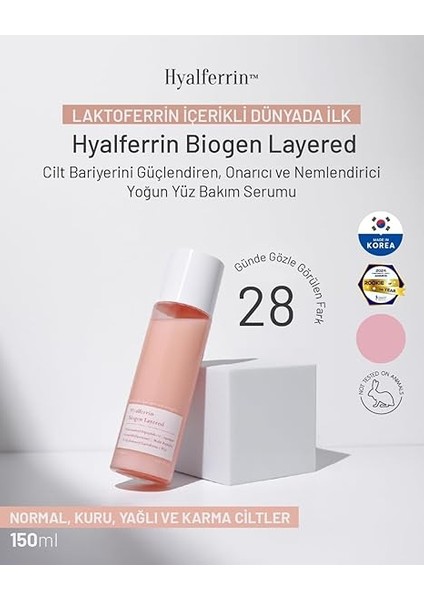 Yüz Serumu - Ginseng ve Squalane Içerikli, B3 (Niacinamide) ile Leke ve Kırışıklık Giderici, Kore Cilt Bakım Ürünü, Nemlendirici &amp; Bariyer Onarıcı Serum 150ML - Ovaco fiyatları