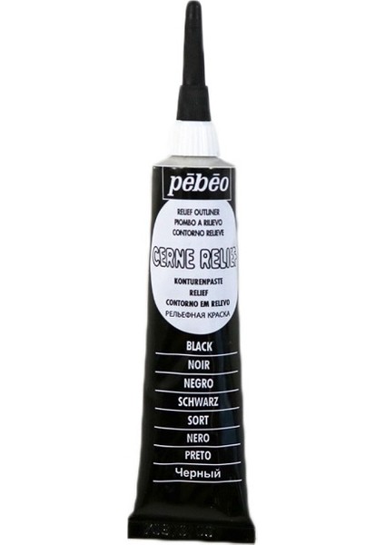 Pebeo 390 Cam Kontürü Siyah