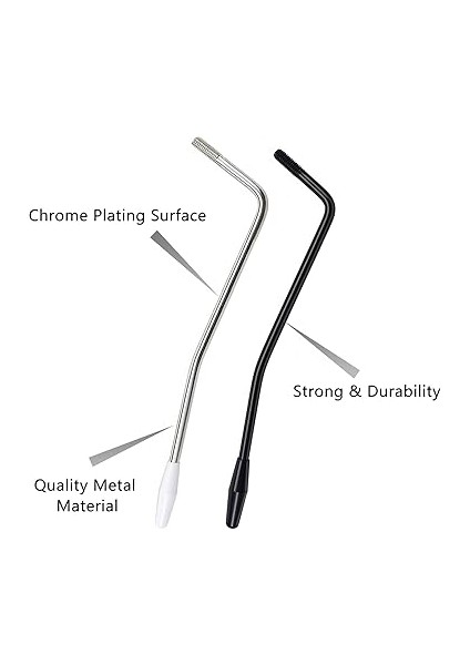 3 Pieces 5 mm Tremolo Arm Electric Guitar Tremolo Arm Thread Metal Single Tremolo Arm Whammy Bar Compatible With Stratocaster Electric Guitar Tremolo System(3 Sets Color) fırsatları