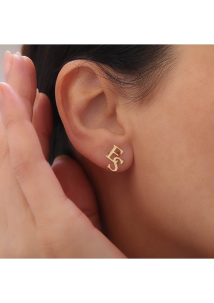 925 Ayar Gümüş Iki Harfli Küpe fiyatları